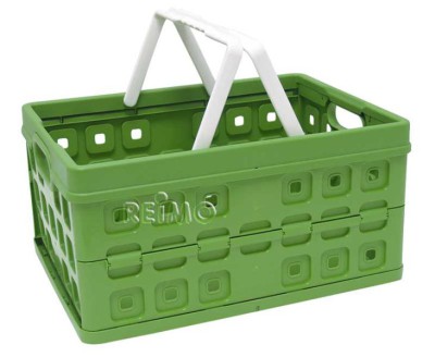 CESTA PLEGABLE CON ASAS 32L. VERDE 