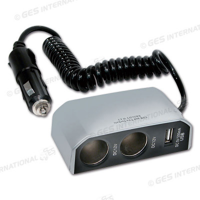 CONEXION 12V 2UND + ENTRADA USB +CABLE EXTENSIBLE