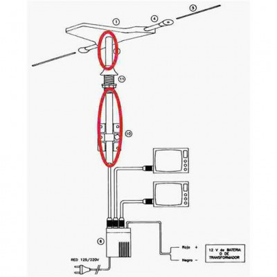 MASTIL DE ANTENA ALUMINIO 2 METROS