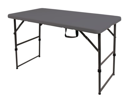 MESA RESINA PLEGABLE GRIS 122 X 60 CM 