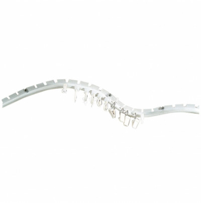 RIEL DE CORTINA FLEXIBLE BLANCO 2.5MT