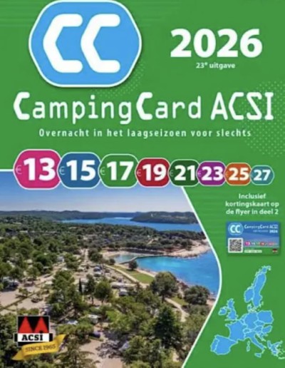 TARJETA + 2 GUIAS CAMPING CARD ACSI 2026 ESPAÑOL 