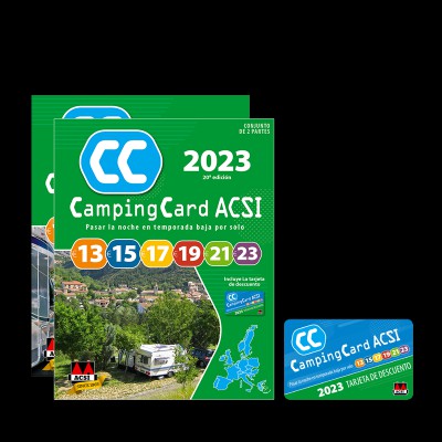 TARJETA CAMPINGCARD ASCI 2023 + 2 GUIAS ESPAÑOL